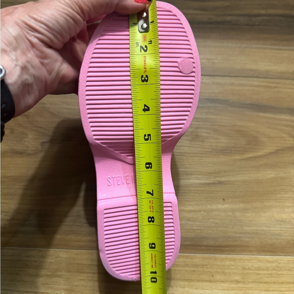 Steve Madden Bright Pink Platform Mules - Picture 6 of 11